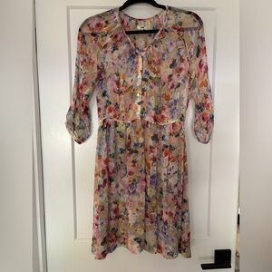 J. Crew Multicolor Floral Dress